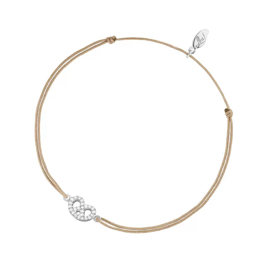 LEAF Glücksarmband Brezn mit Zirkonia Sterlingsilber