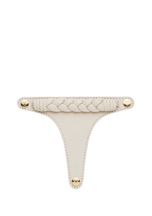 HEY MARLY Zehentrenner Topping Braided Crema