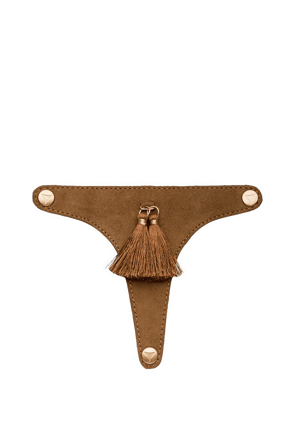 HEY MARLY Zehentrenner Topping Pom de Paris Cognac