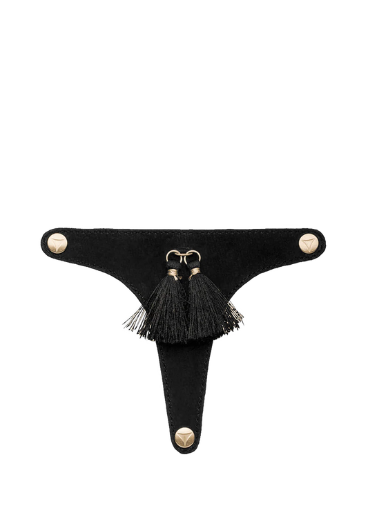 HEY MARLY Zehentrenner Topping Pom de Paris Black