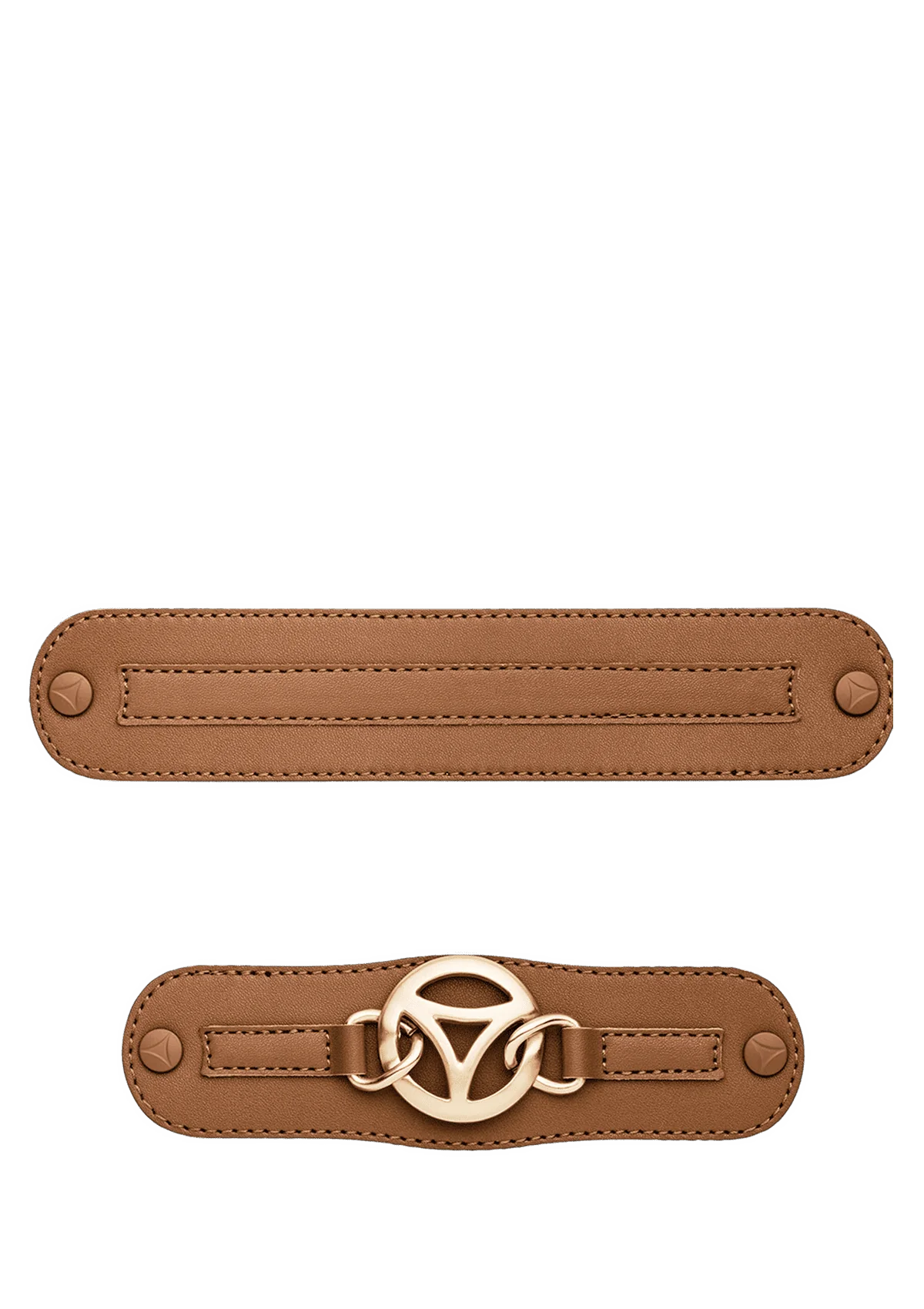 HEY MARLY Sandalen Topping Golden Icon Cognac