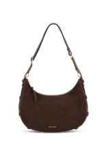 Lade das Bild in den Galerie-Viewer, HEY MARLY Tasche Lifetime Sister Suede M - Coffee
