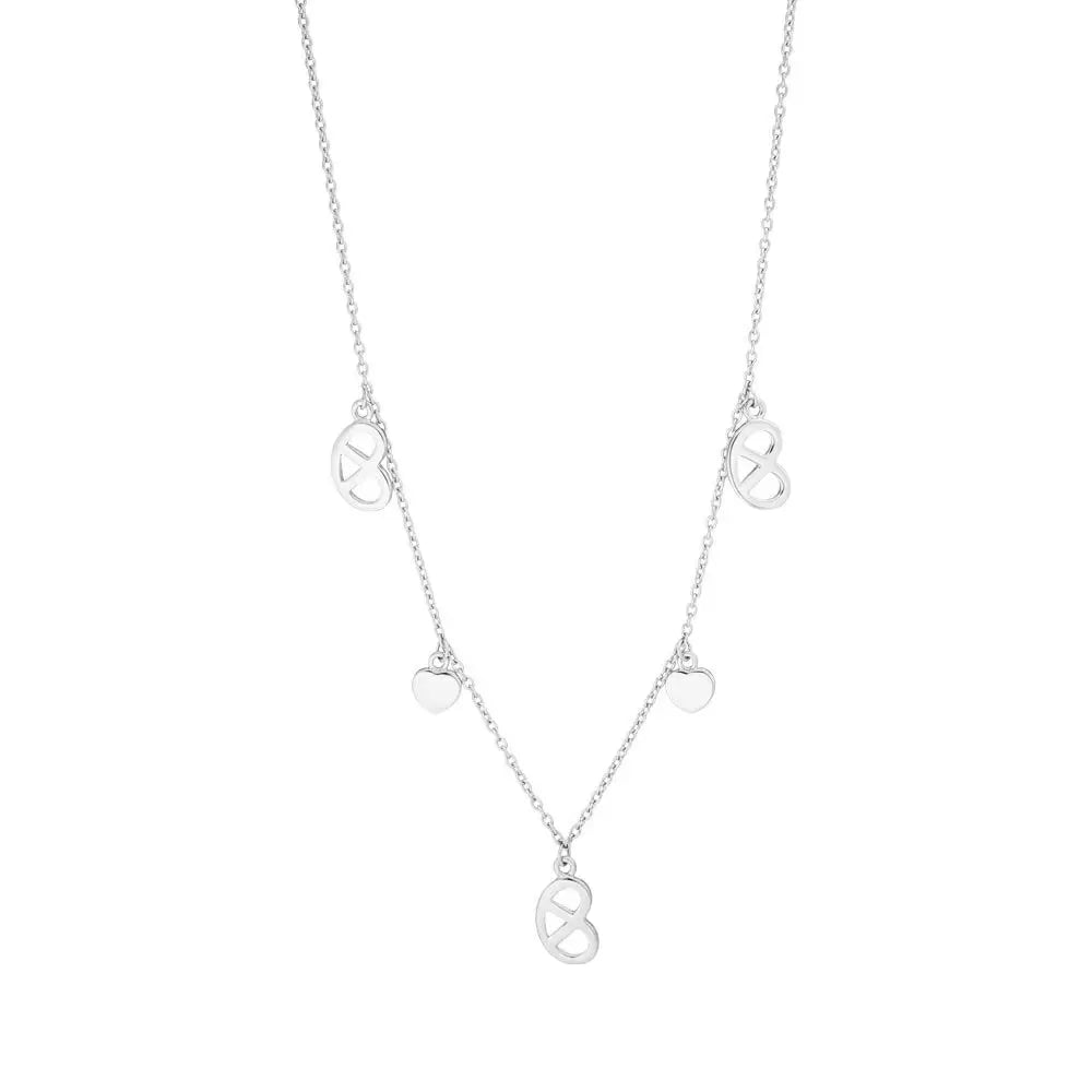 LEAF Halskette Brezn Charm Sterlingsilber