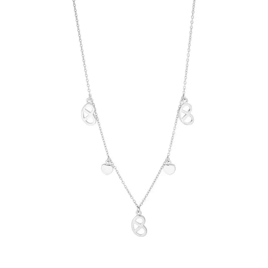 LEAF Halskette Brezn Charm Sterlingsilber