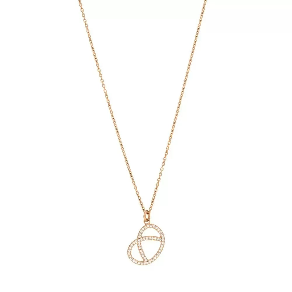 LEAF Halskette Brezn mit Zirkonia Rosegold