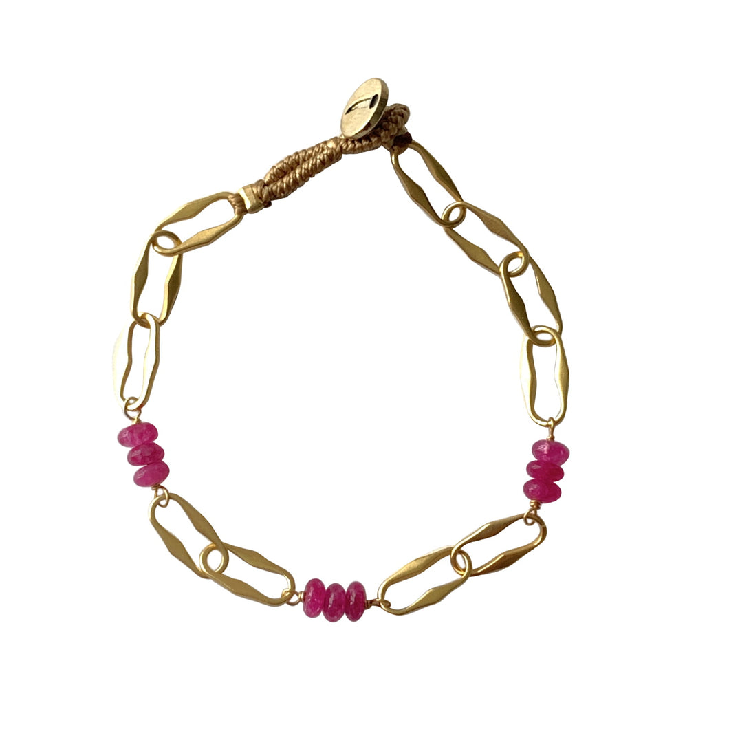 IBU Jewels Armband Beau Pink Turmalin 07P