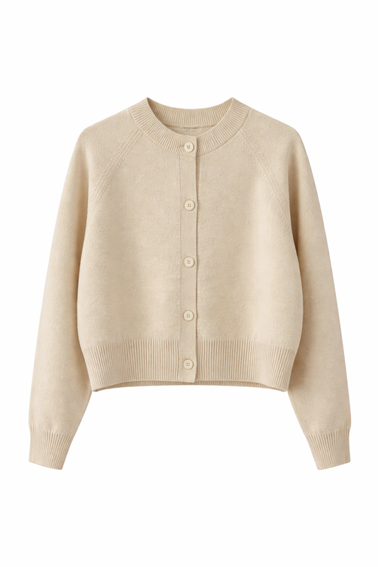 PENN & INK Cardigan Sand