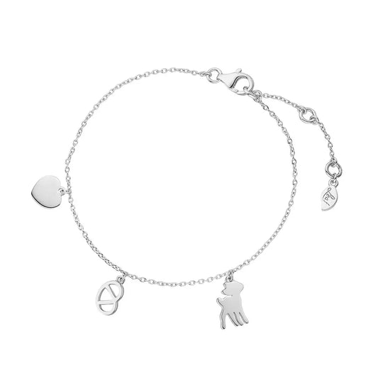 LEAF Armkette Wiesn Charms Sterlingsilber