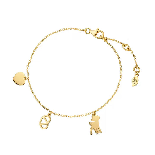 LEAF Armkette Wiesn Charms Gelbgold