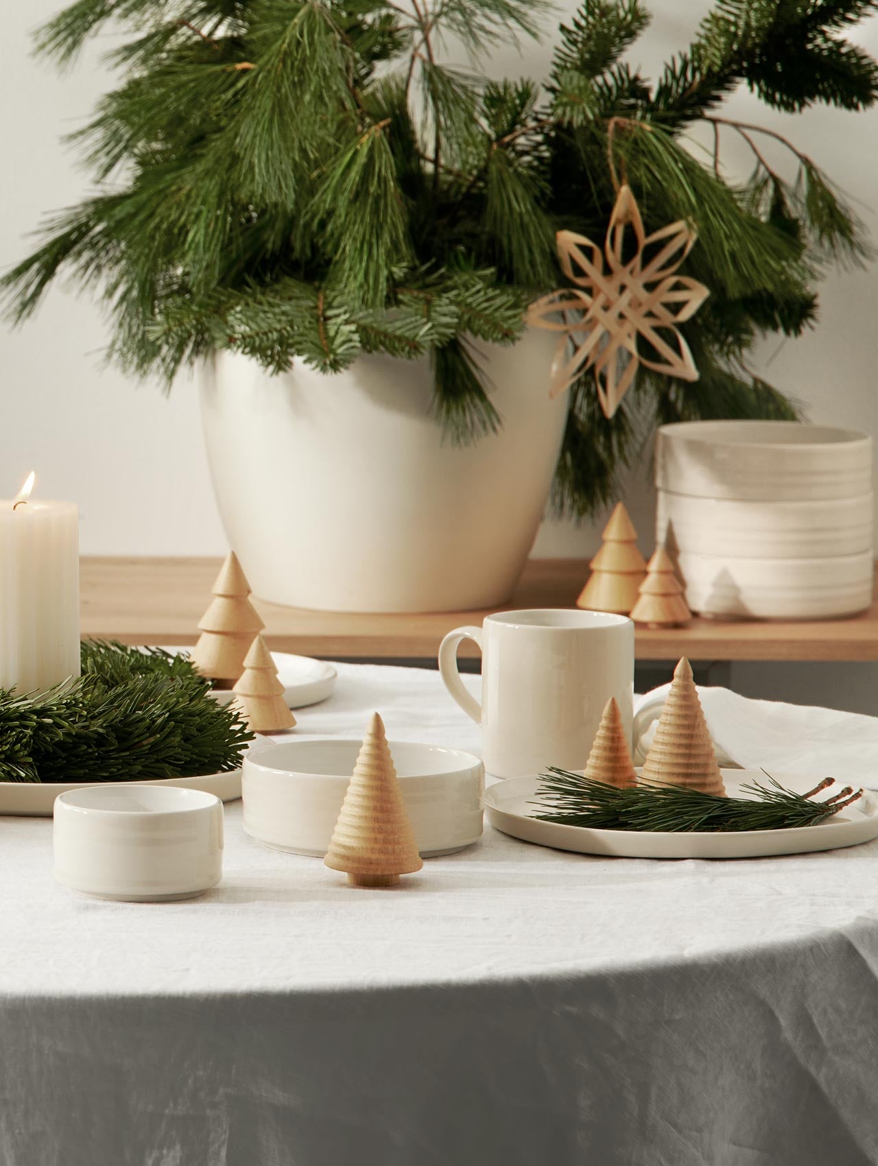 ASA SELECTION Deko Tannenbaum Rillen in 2 Größen