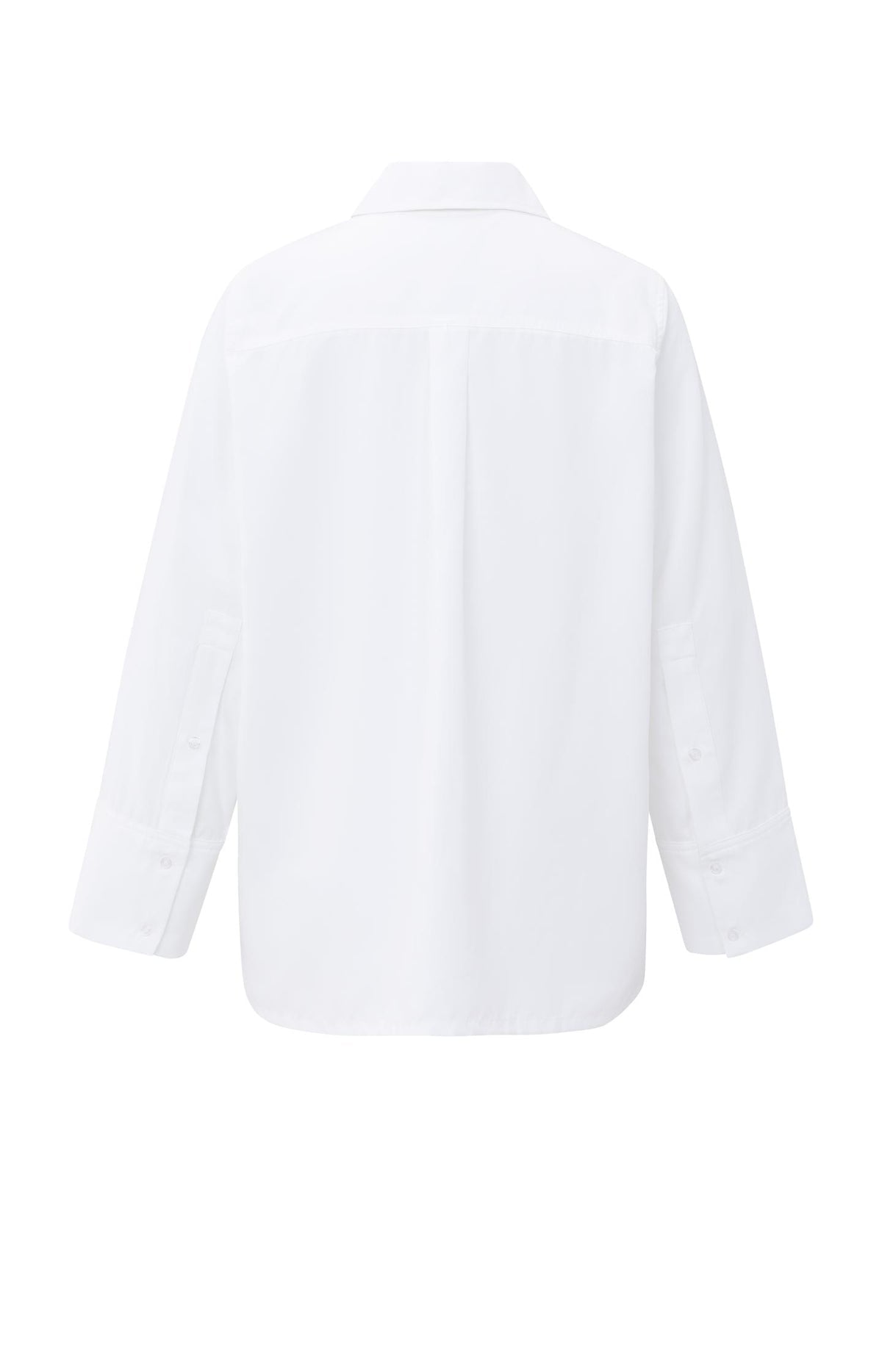 YAYA Bluse mit breiten Manschetten Pure White