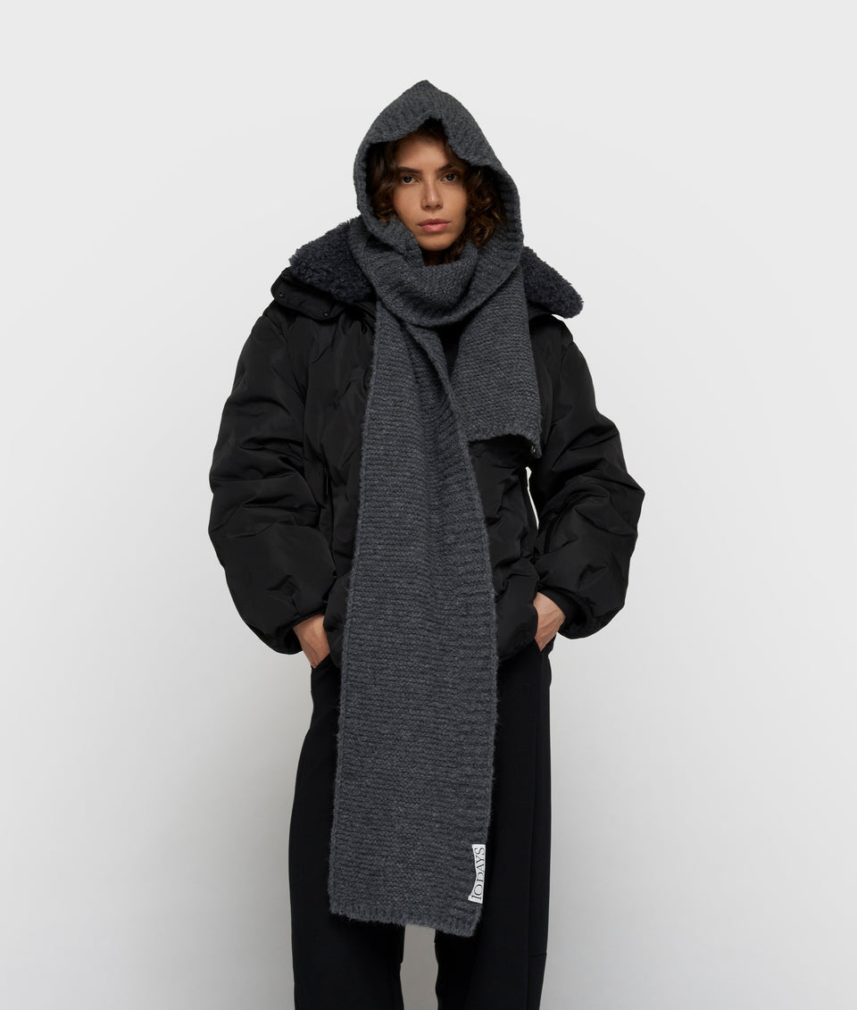 10DAYS AMSTERDAM Hooded Knit Scarf aus Alpakamix