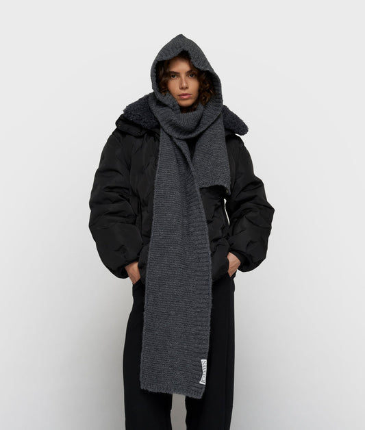 10DAYS AMSTERDAM Hooded Knit Scarf aus Alpakamix