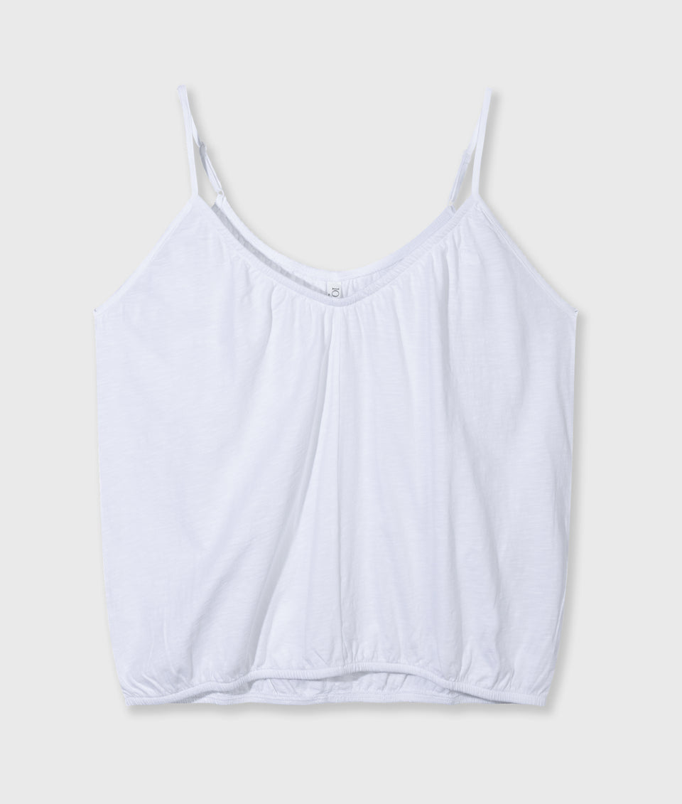 10 DAYS AMSTERDAM Top Gathered Neck White