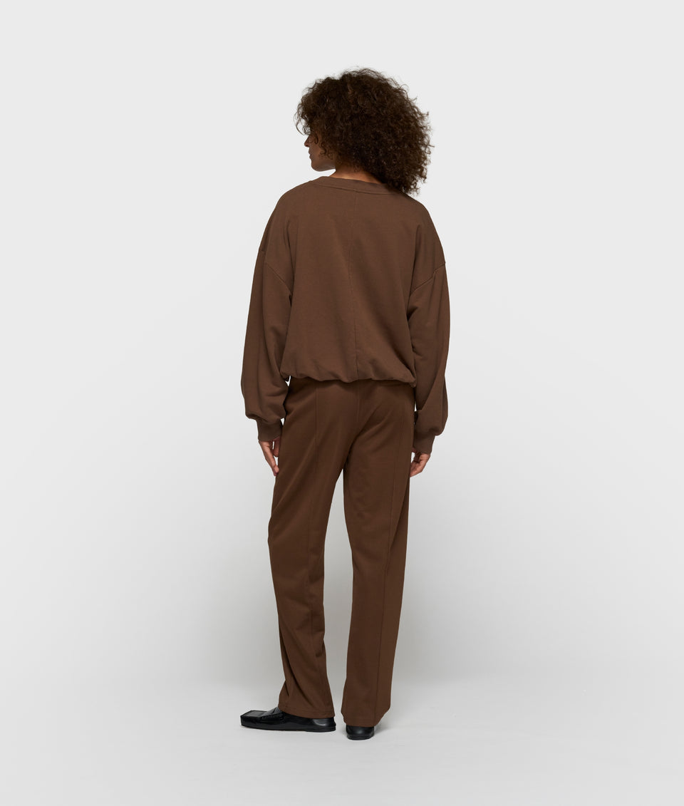 10DAYS AMSTERDAM Tapered Track Pants - Dark Truffle