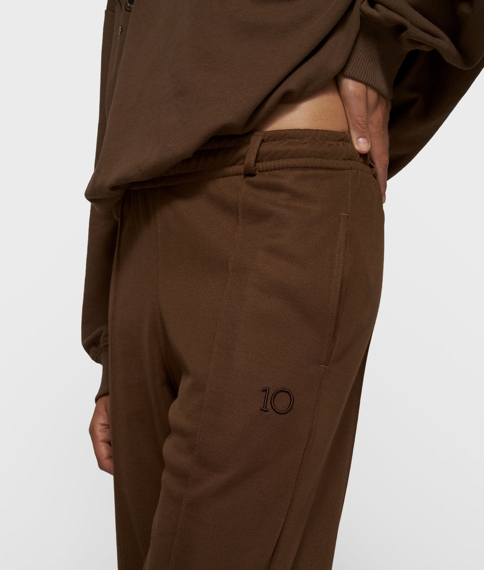 10DAYS AMSTERDAM Tapered Track Pants - Dark Truffle