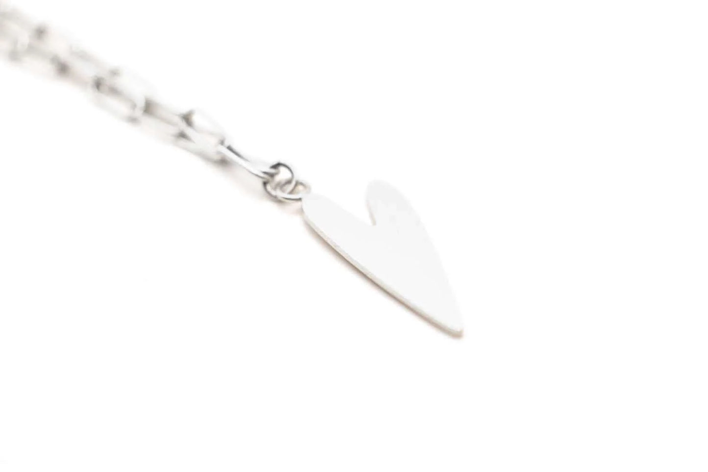 SCHMÜCKSTÜCK Halskette Paperclip Mini Heart Sterlingsilber