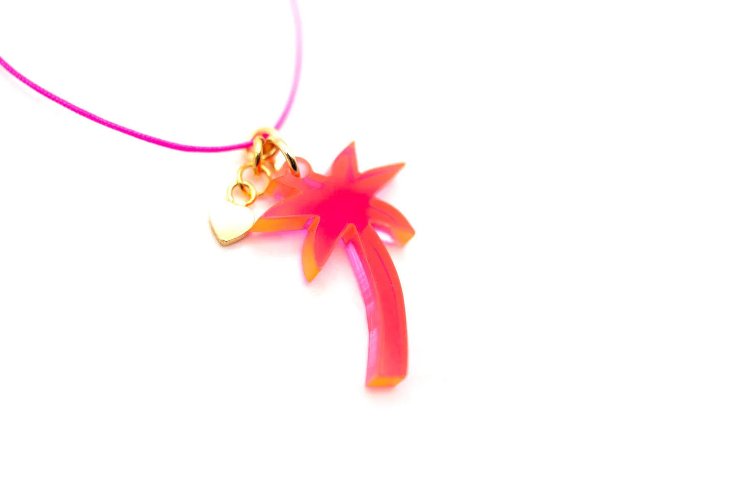 SCHMÜCKSTÜCK Choker Halskette Pink Palm