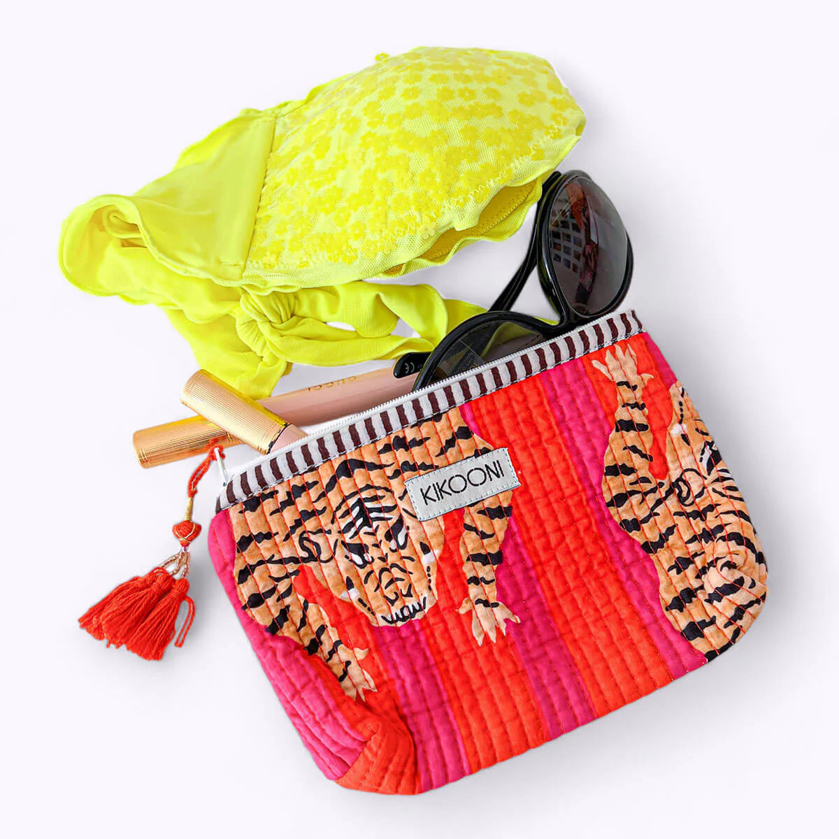 KIKOONI Handgemachte Mini Tasche "Poppy Tiger"