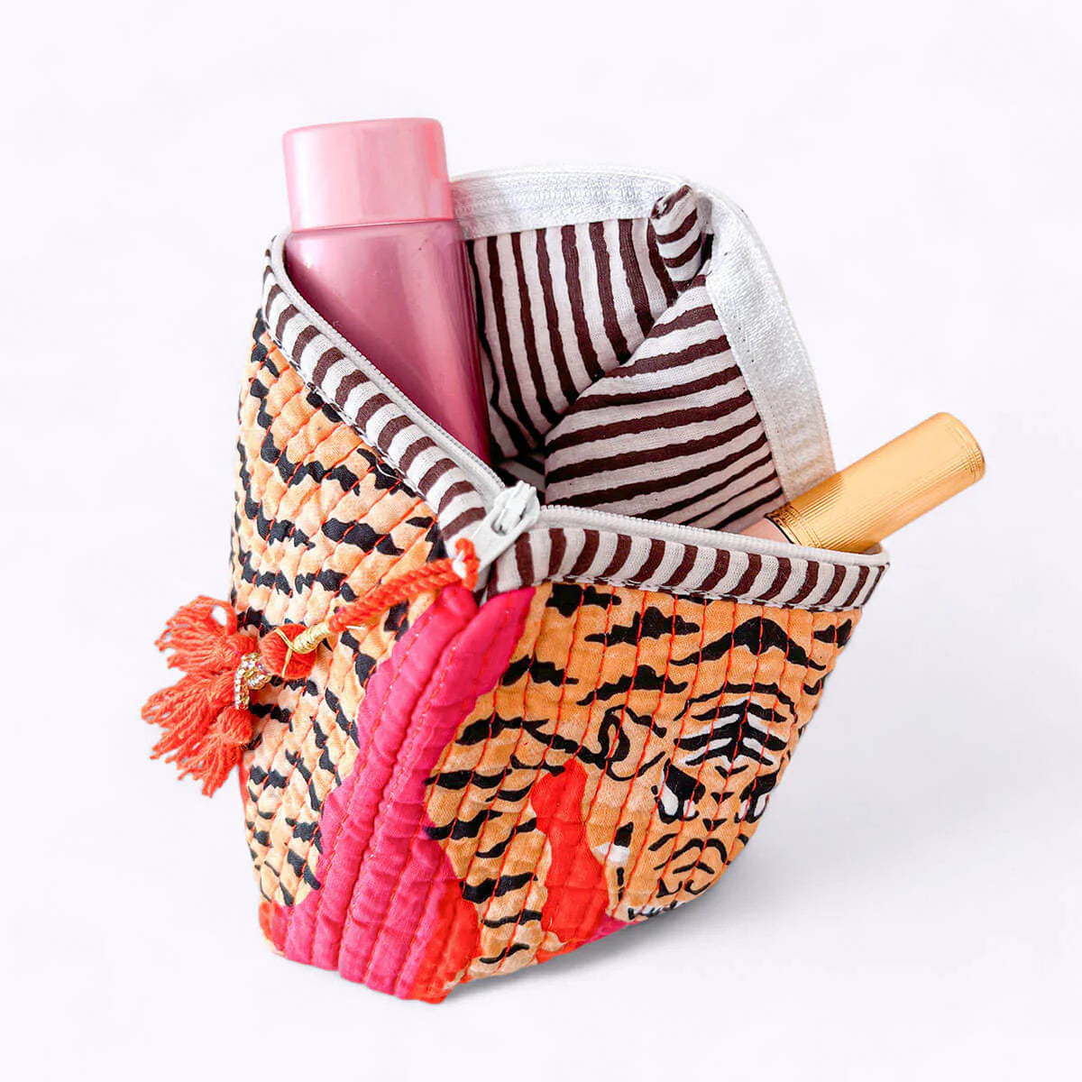 KIKOONI Handgemachte Mini Tasche "Poppy Tiger"