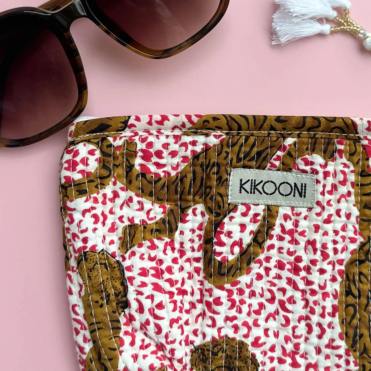 KIKOONI Handgemachte Mini Tasche "h. leopard"