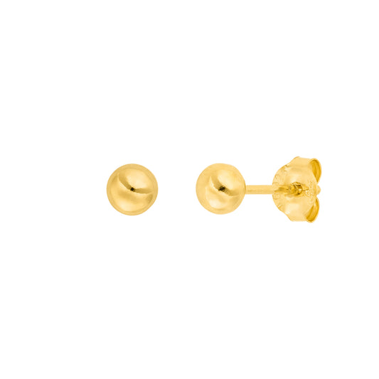 LEAF Ohrstecker Kugel Small Gelbgold
