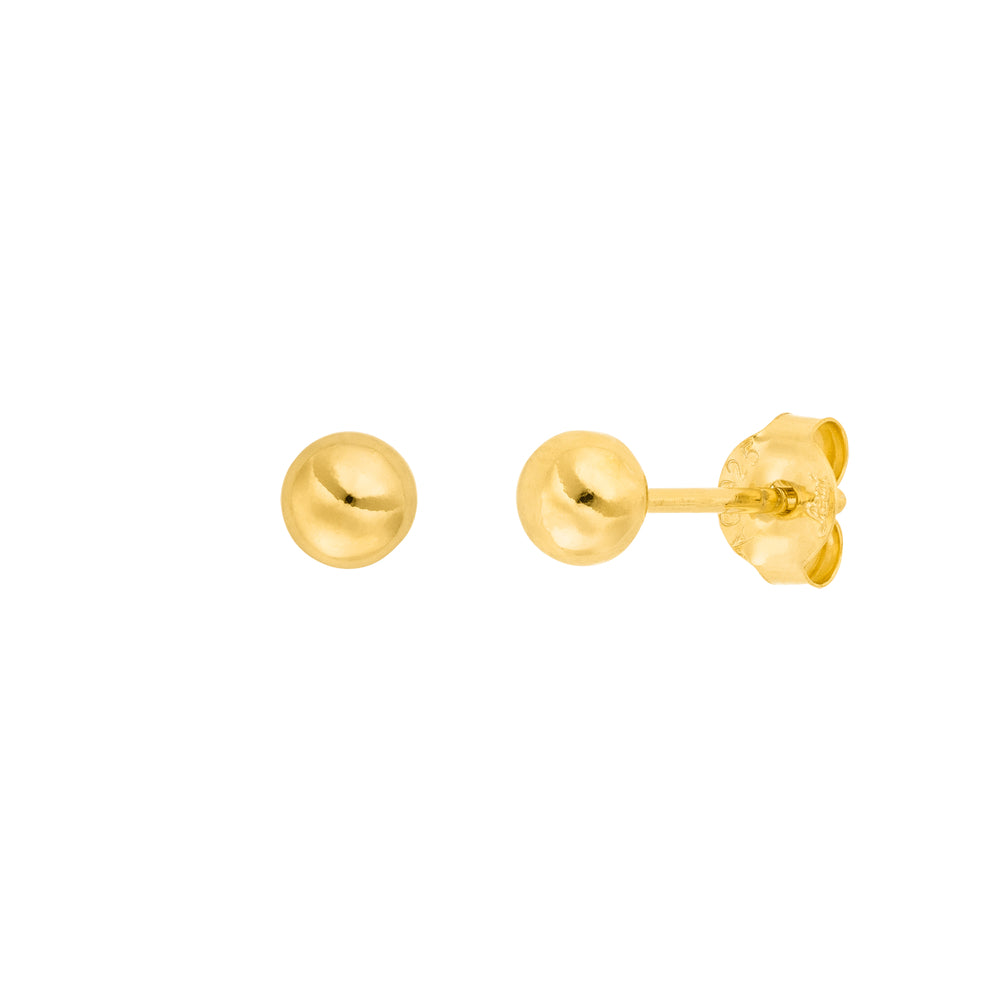 LEAF Ohrstecker Kugel Small Gelbgold