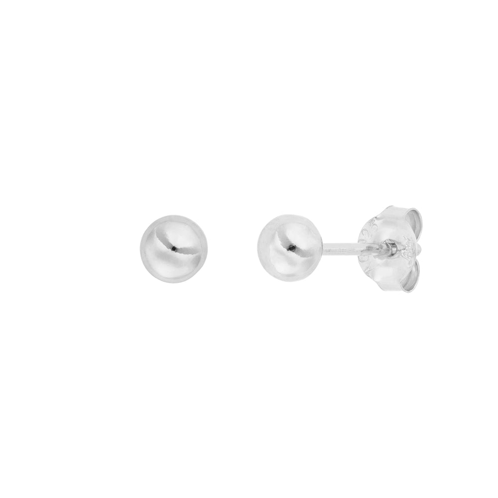 LEAF Ohrstecker Kugel Small Sterlingsilber