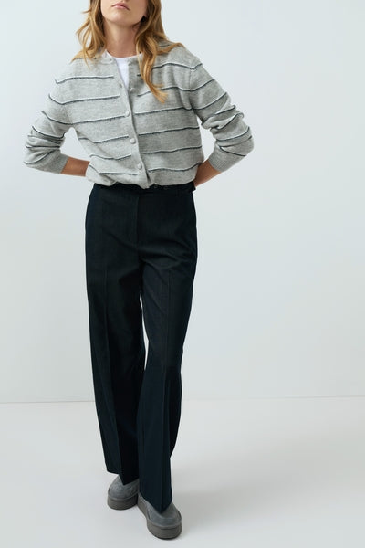 YAYA Cardigan aus Strick - Grey Melange