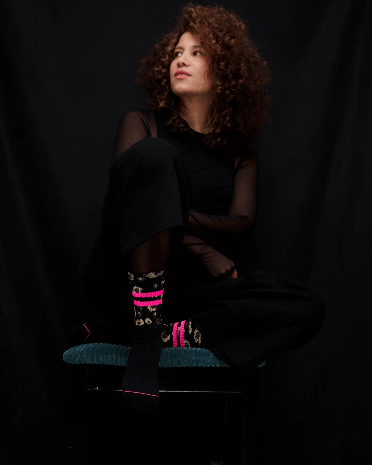 OOLEY Socken Leo Allover Black