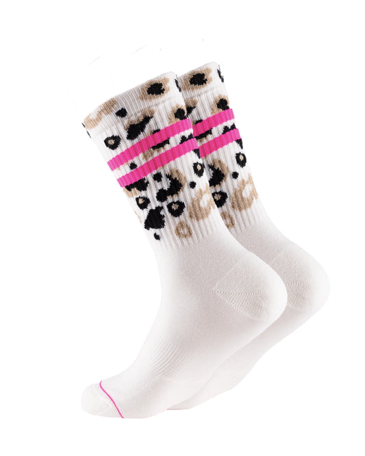 OOLEY Socken Leo Allover Neon Pink