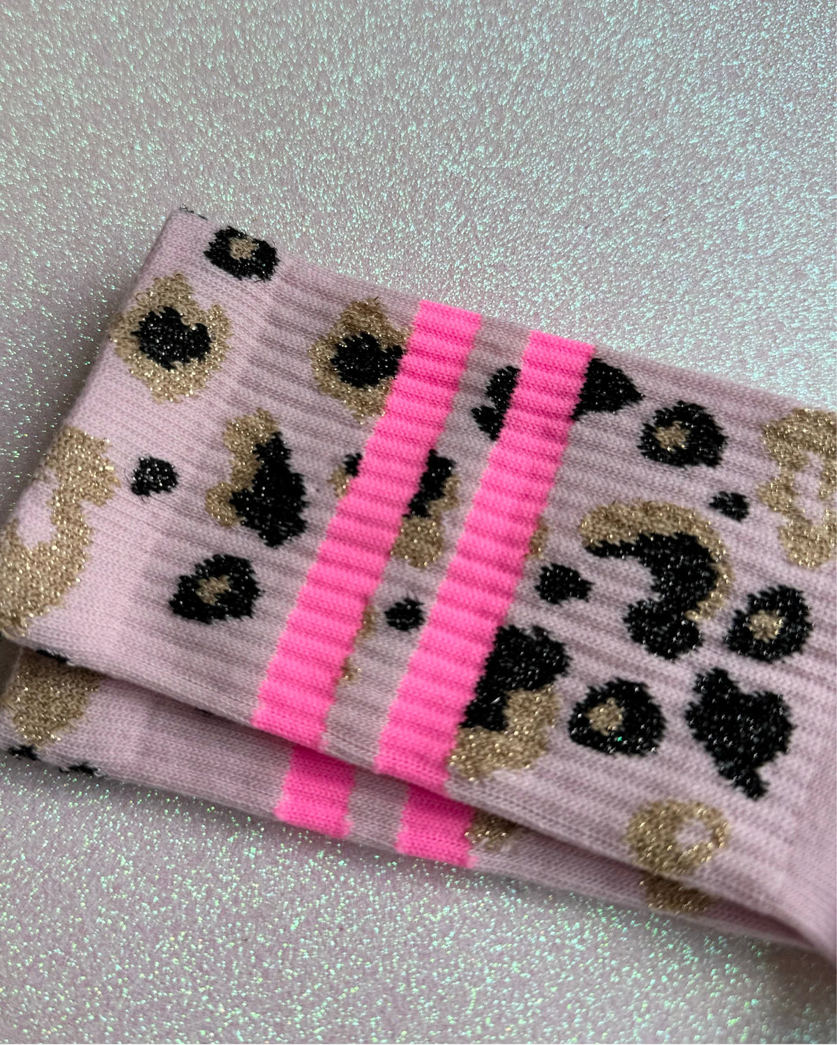OOLEY Socken Leo Allover Neon Rose