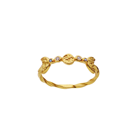 MAANESTEN Lucilia Ring Gelbgold