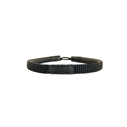 IBU Jewels Men Armband Plain Black ME04