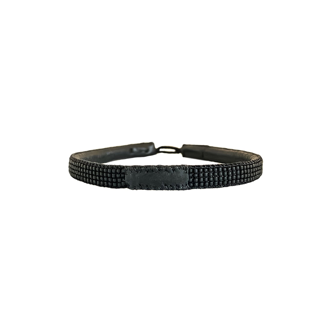 IBU Jewels Men Armband Plain Black ME04