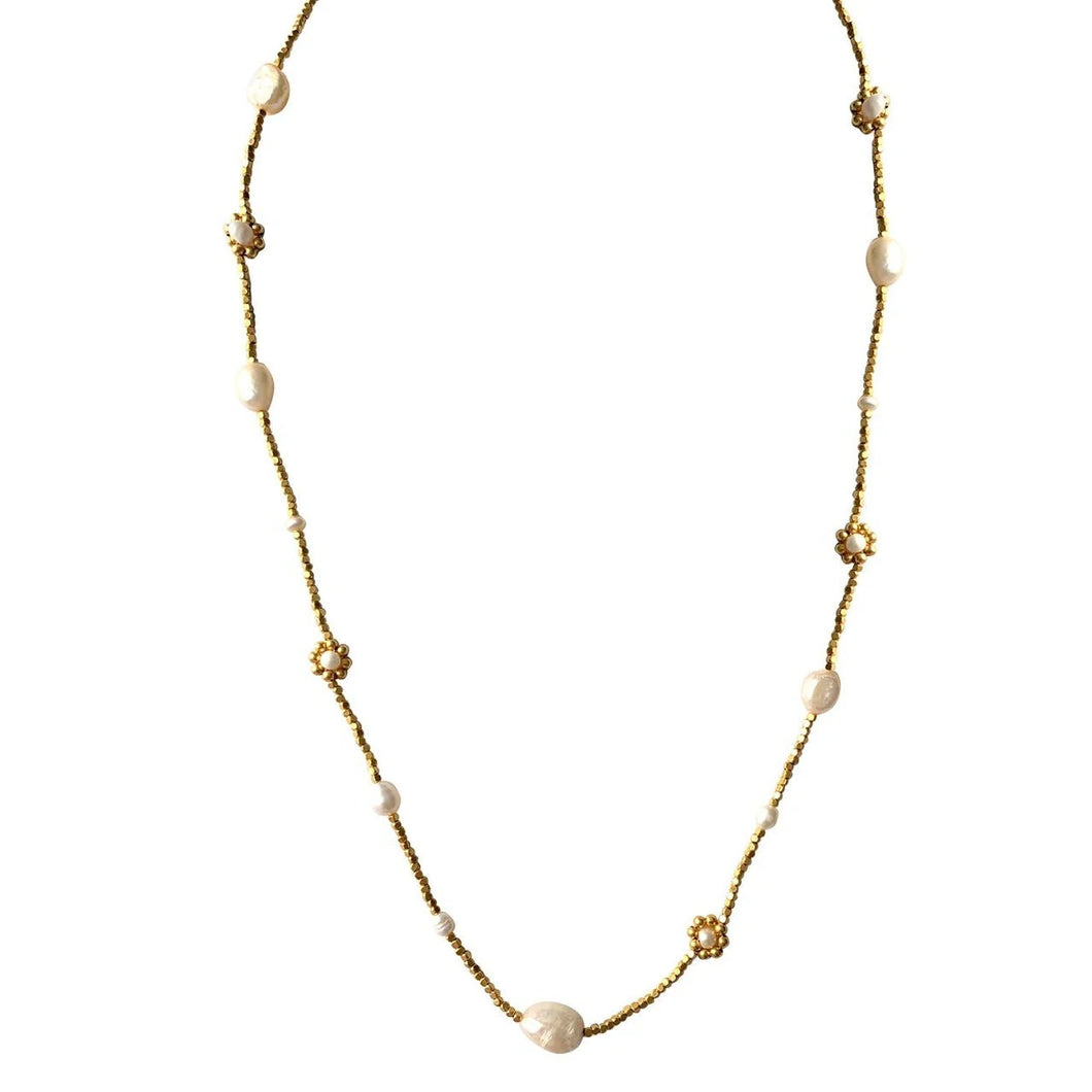 IBU Jewels Halskette Pearl Flower Small NBB