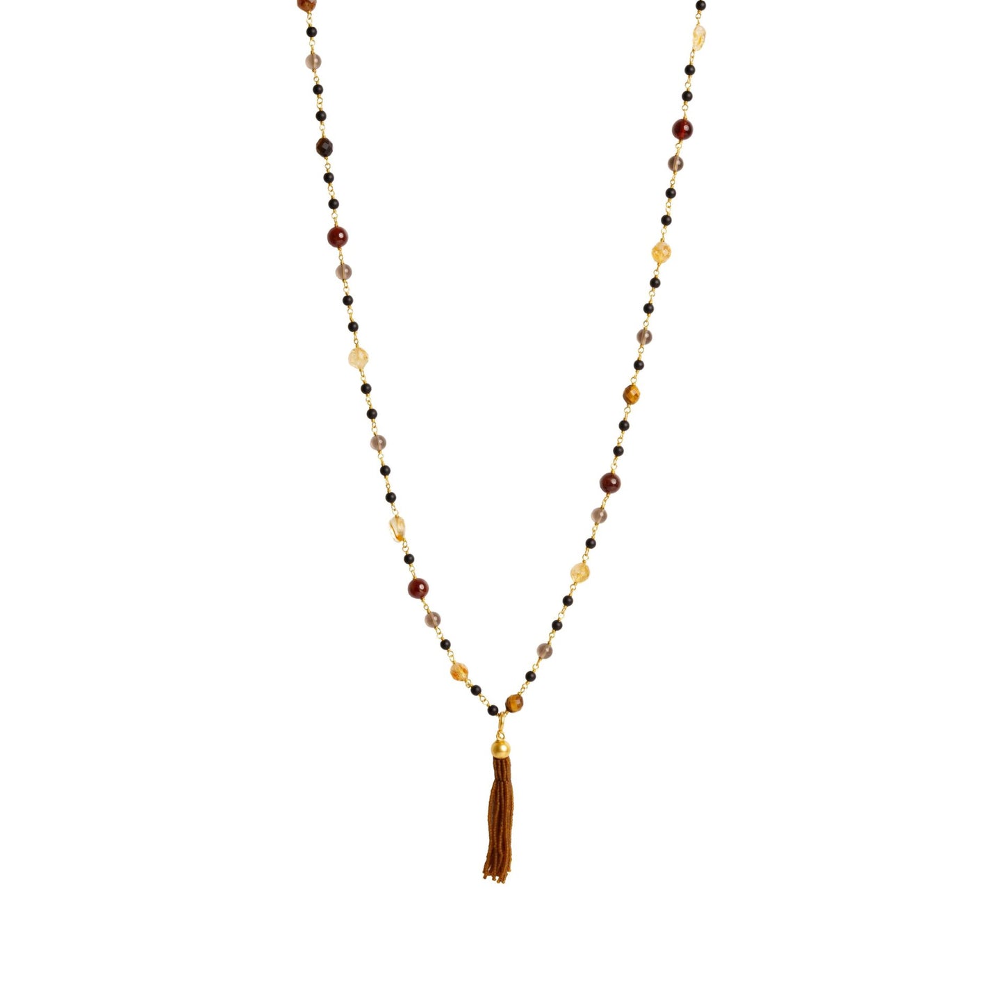 IBU Jewels Halskette Luna Tiger Eye Mix ND02