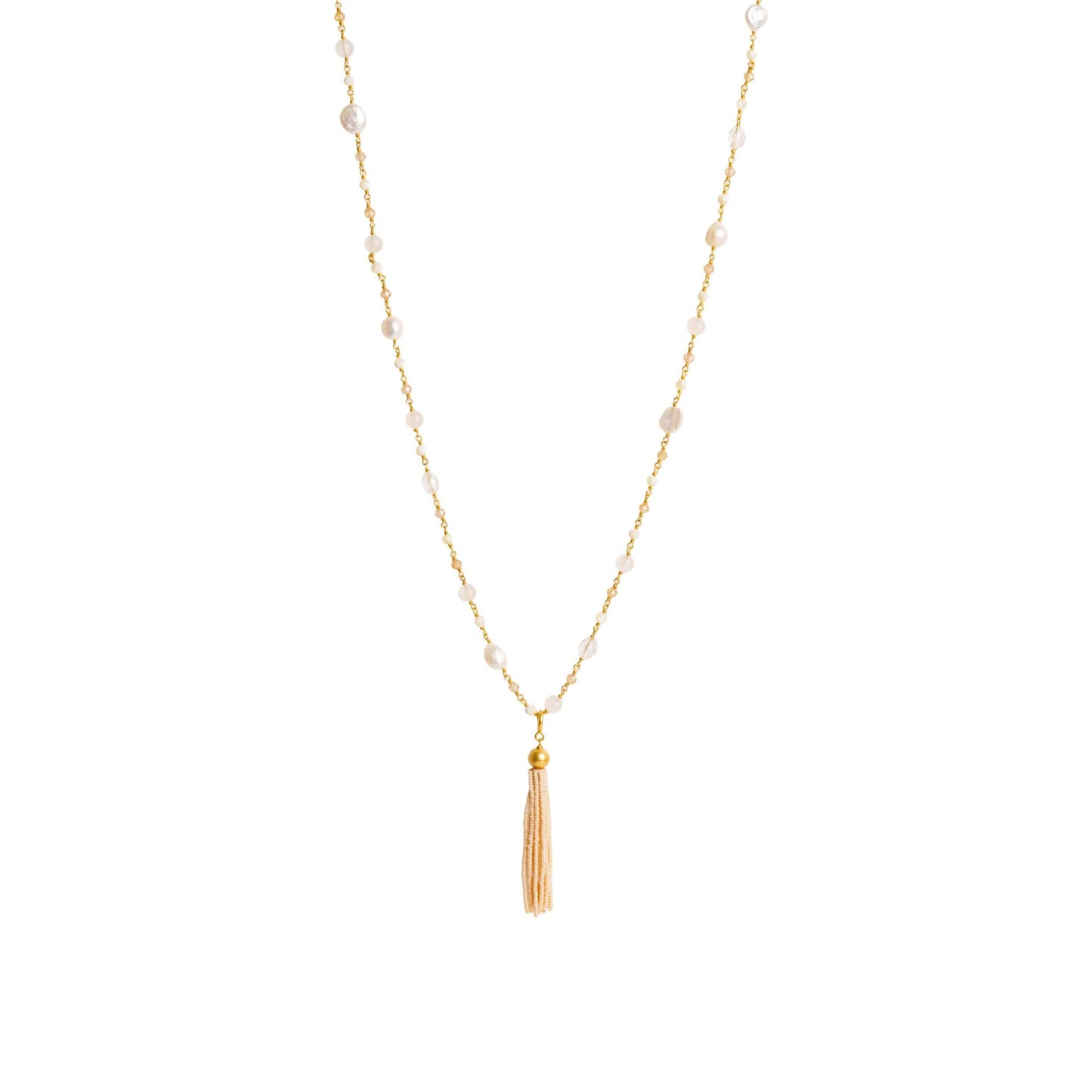 IBU Jewels Halskette Luna Green Pearl Mix ND05
