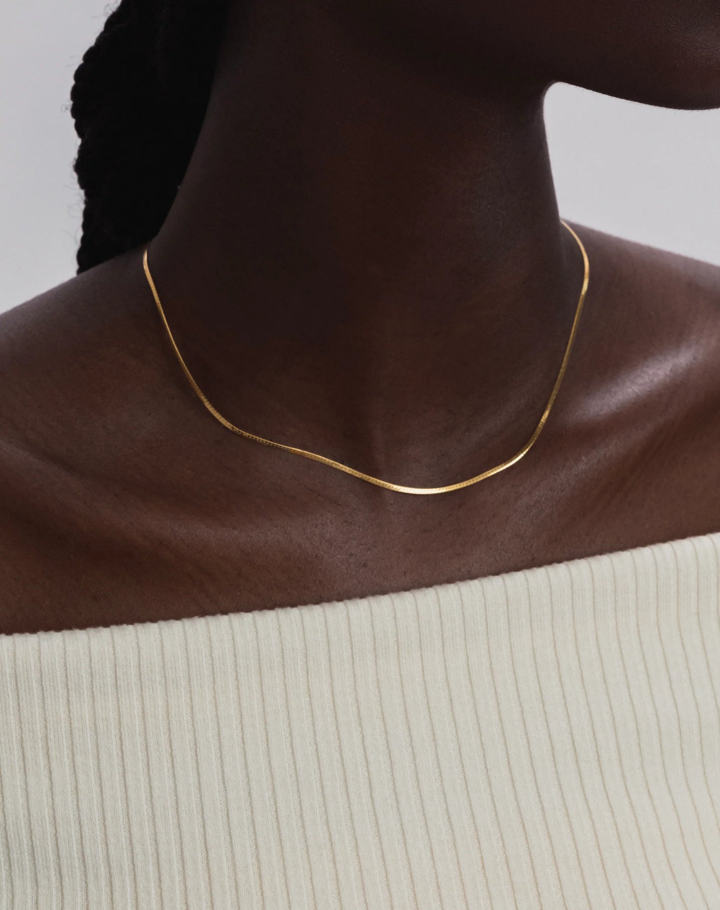 SYSTER P Halskette Herringbone Gold