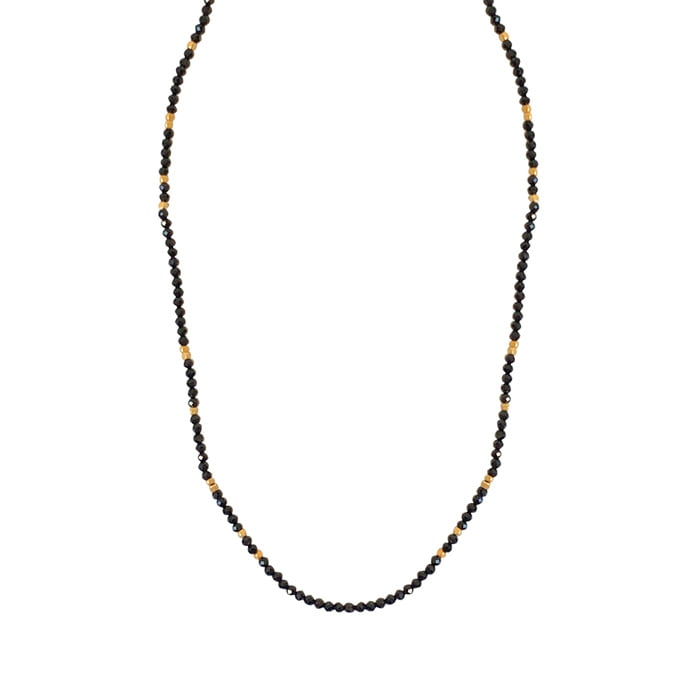 IBU Jewels Halskette Stone Dot Onyx NM14