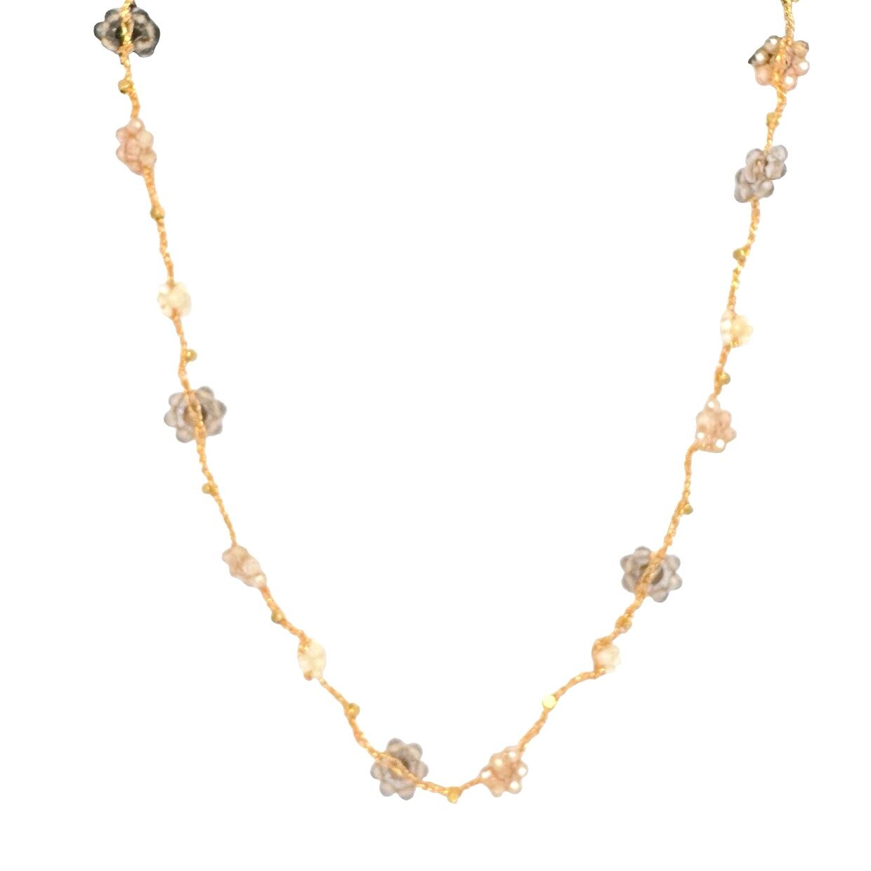 IBU Jewels Halskette Stone Flower Smoky Quartz NR15