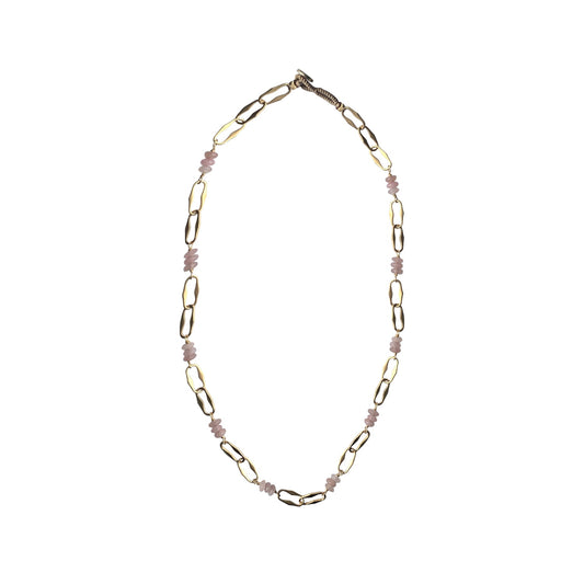 IBU Jewels Halskette Beau Rosenquartz NT02