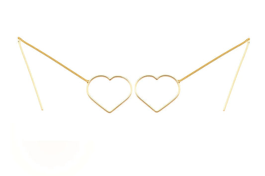SCHMÜCKSTÜCK Loop Heart small Gelbgold