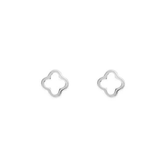 LEAF Ohrstecker Kleeblatt Mini Silber