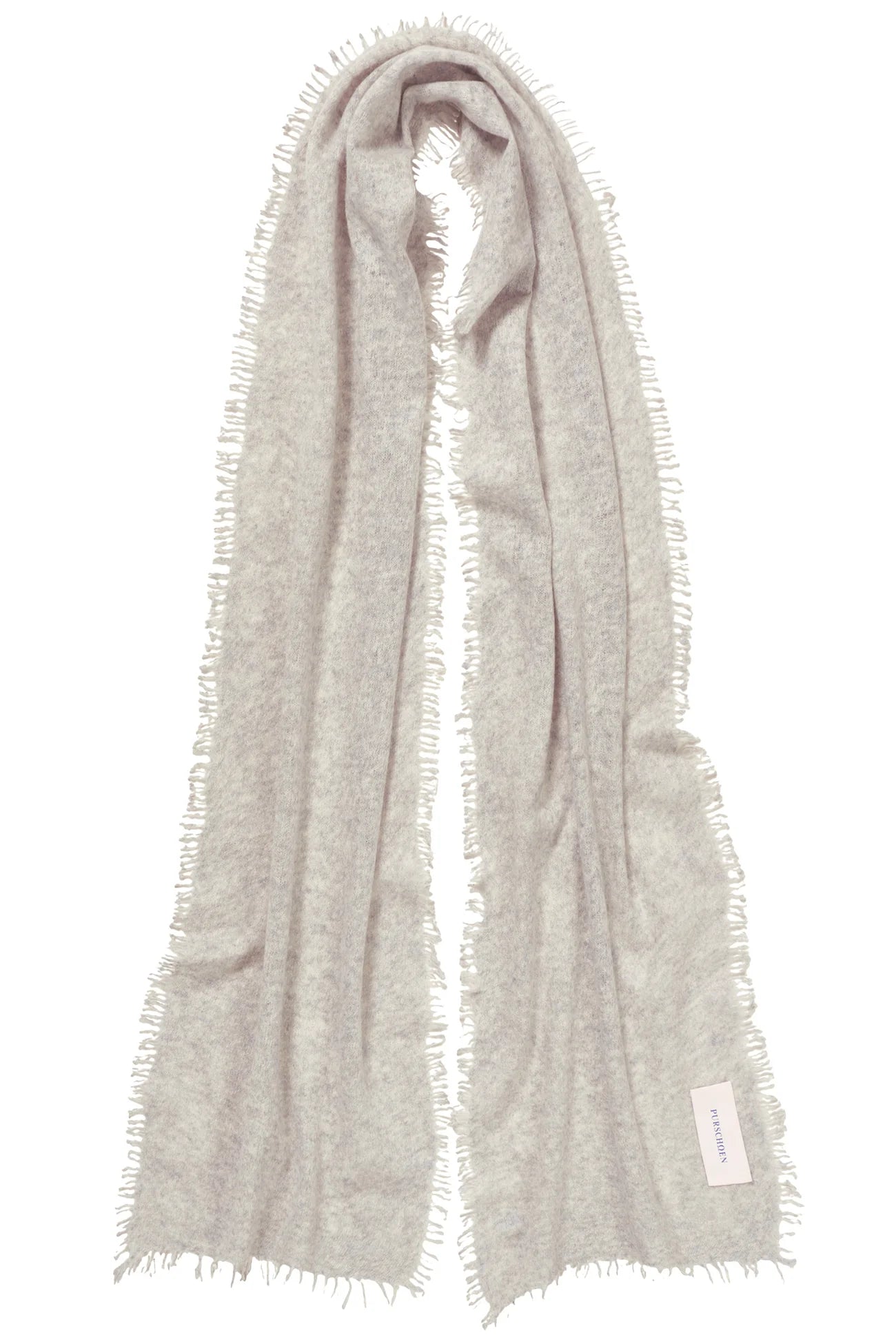 PURSCHÖN Pure Cashmere Schal Slim Silber