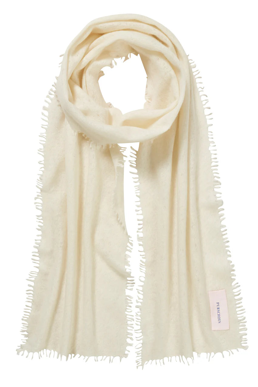 PURSCHÖN Pure Cashmere Schal Slim Natural