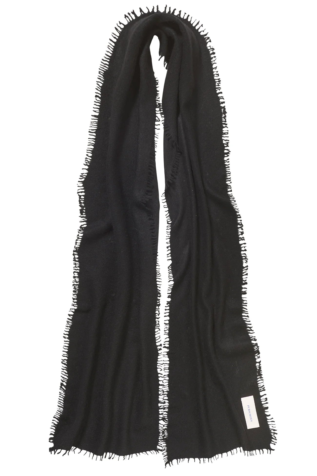 PURSCHÖN Pure Cashmere Schal Slim Black