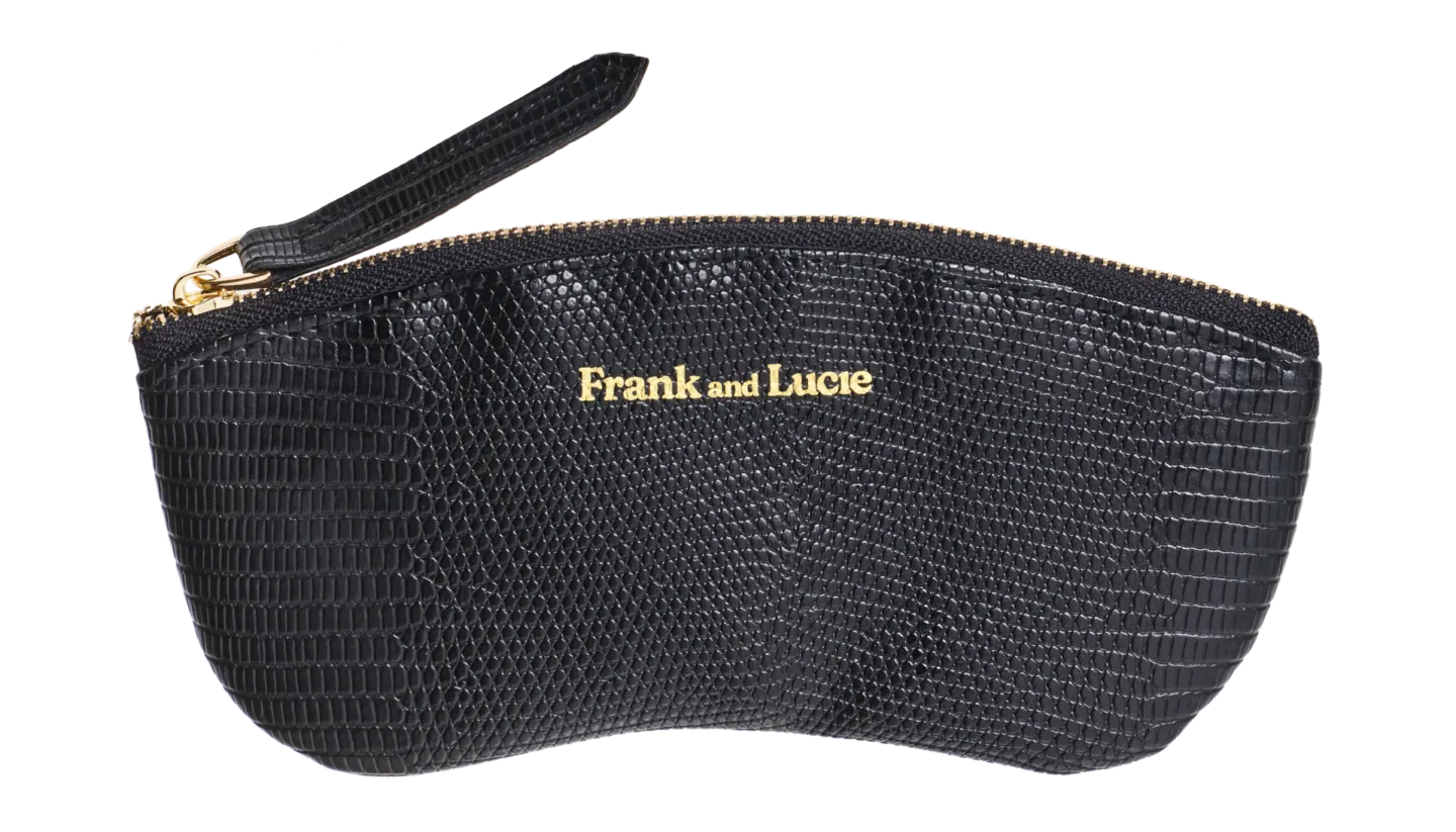 FRANK AND LUCIE Brillenetui Companion Lazard Case Black