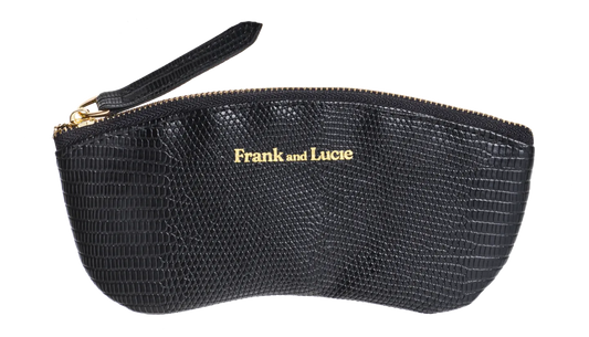 FRANK AND LUCIE Brillenetui Companion Lazard Case Black