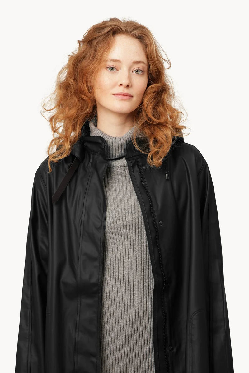 ILSE JACOBSEN Raincoat Rain 71 Black